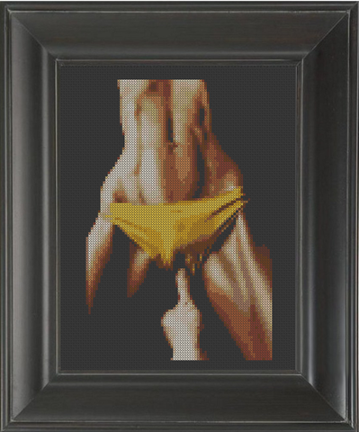 Thumb Drive - Cross Stitch Pattern Chart Erotic Nude Sexy NSFW