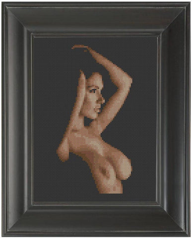 Hands On Your Head - Cross Stitch Pattern Chart Erotic Nude Sexy NSFW