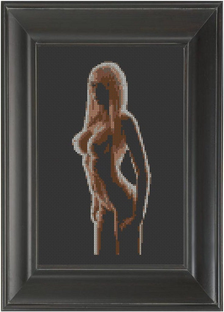 Golden - Cross Stitch Pattern Chart Erotic Nude Sexy NSFW